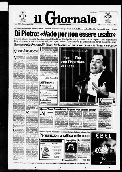 Il giornale : quotidiano del mattino